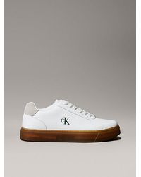 Calvin Klein - Sneakers Van Glad Leer Met Flexibele Zool - Lyst
