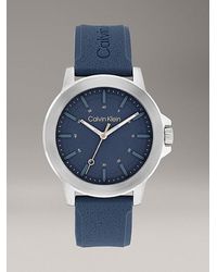 Calvin Klein - Bold Dial Silicone Strap Watch - Lyst