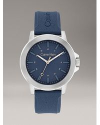Calvin Klein - Reloj llamativo con correa de silicona y esfera - Lyst
