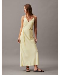 Calvin Klein - Relaxed Midi Slip Dress - Lyst