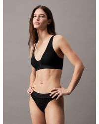 Calvin Klein - Lace Thong - Intrinsic - Lyst