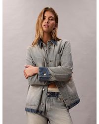 Calvin Klein - Relaxed Inside Out Denim Jacket - Lyst