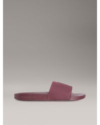 Calvin Klein - Canvas Logo Sliders - Lyst