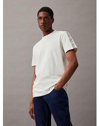Calvin Klein - T-shirt Met Logo Tape - Lyst