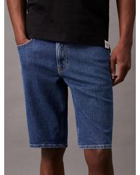 Calvin Klein - Regular Denim Shorts - Lyst
