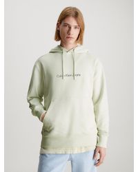 Calvin Klein - Sweat-shirt à capuche en tissu éponge avec logo dans le dos - Lyst