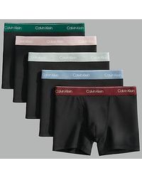 Calvin Klein - 5Er-Pack Boxershorts Mit Abnäher Und Relaxter Passform - Lyst