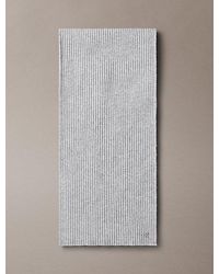 Calvin Klein - Wool Blend Monogram Scarf - Lyst
