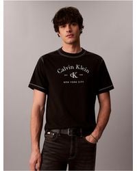 Calvin Klein - Calvin Klein Varsity Logo Washed Easy Tee - Lyst