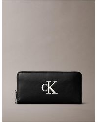 Calvin Klein - Bold Monogram Long Zip Wallet - Lyst