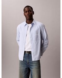 Calvin Klein - Stripe Relaxed Button-Down Shirt - Lyst