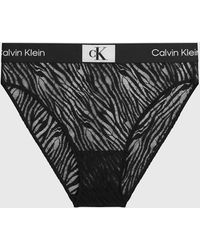 Calvin Klein - Culotte taille haute en dentelle - CK96 - Lyst