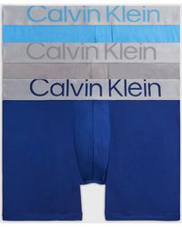 Calvin Klein - 3 Pack Boxer Briefs - Steel Micro - Lyst