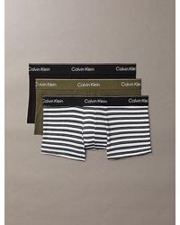 Calvin Klein - 3 Pack Low Rise Trunks Icon Cotton Stretch - Lyst