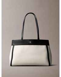 Calvin Klein - Cotton Canvas Tote Bag - Lyst