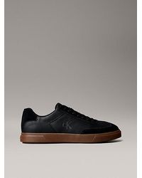 Calvin Klein - Signature Leren Sneakers Met Logo - Lyst