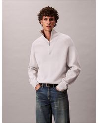 Calvin Klein - Tech Knit Mock Neck Sweater - Lyst