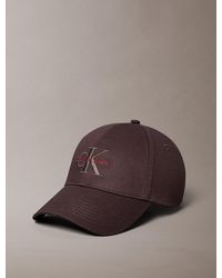 Calvin Klein - Embroidered Monogram Logo Twill Cap - Lyst