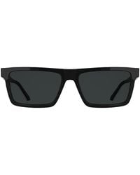 Calvin Klein - Acetate Slim Modified Rectangle Sunglasses - Lyst