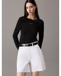 Calvin Klein - Slim Stretch Knit Jumper - Lyst