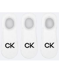 Calvin Klein - Pack de 3 pares de calcetines de algodón peinado suave - Lyst