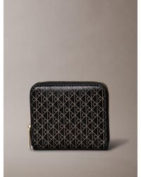 Calvin Klein - Rfid Square Zip-Around Logo Wallet - Lyst