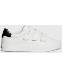 Calvin Klein - Leather Velcro Trainers - Lyst
