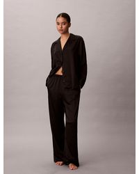 Calvin Klein - Satin Pants Pyjama Set - Lyst