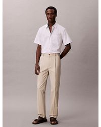 Calvin Klein - Sateen Chino Pants - Lyst