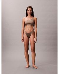 Calvin Klein - Parte de arriba de bikini asimétrico - CK Shine - Lyst