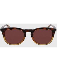 Calvin Klein - Round Sunglasses - Lyst