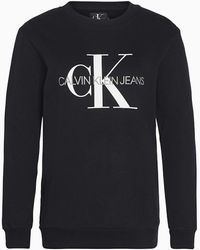 Calvin Klein Logo-Sweatshirt - Schwarz