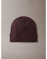 Calvin Klein - Emblem Logo Beanie - Lyst