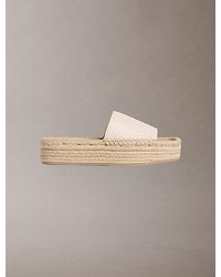 Calvin Klein - Ebeth Platform Espadrille Sliders - Lyst