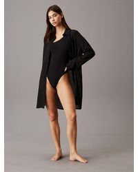 Calvin Klein - Soft Crepe Beach Shirt Dress - Lyst
