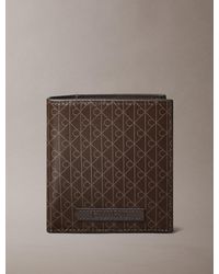 Calvin Klein - Portafoglio A Libro Con Logo Monogramma All-Over - Lyst