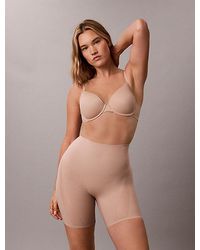 Calvin Klein - Sculpted Shapewear Shorts Stay Put Mesh - Lyst