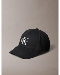 Calvin Klein - Embroidered Monogram Logo Twill Cap - Lyst