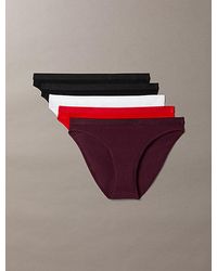 Calvin Klein - 5 Pack Bikini Briefs - Lyst