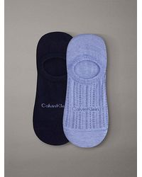 Calvin Klein - 2 Pack Soft Stripe Invisible Socks - Lyst
