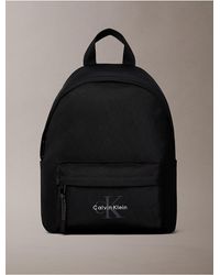 Calvin Klein - Nylon Monologo Small Round Backpack - Lyst