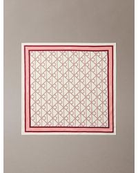 Calvin Klein - Square Emblem Logo Bandana Scarf - Lyst