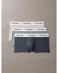 Calvin Klein - 3 Pack Low Rise Trunks Icon Cotton Stretch - Lyst