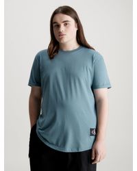 Calvin Klein - Plus Size Cotton Badge T-shirt - Lyst