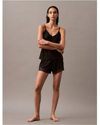 Calvin Klein - Satin Pyjama Shorts - Lyst