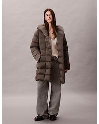 Calvin Klein - Glans Wikkel-Pufferjack - Lyst