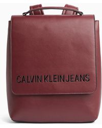 Calvin Klein Mochila con solapa - Rojo