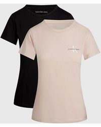 Calvin Klein - 2 Pack Slim T-shirts - Lyst