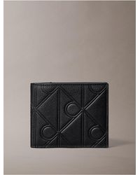Calvin Klein - Embossed Emblem Logo Bifold Wallet - Lyst
