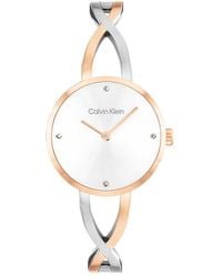 Calvin Klein - Plated Steel Bracelet Watch - Lyst